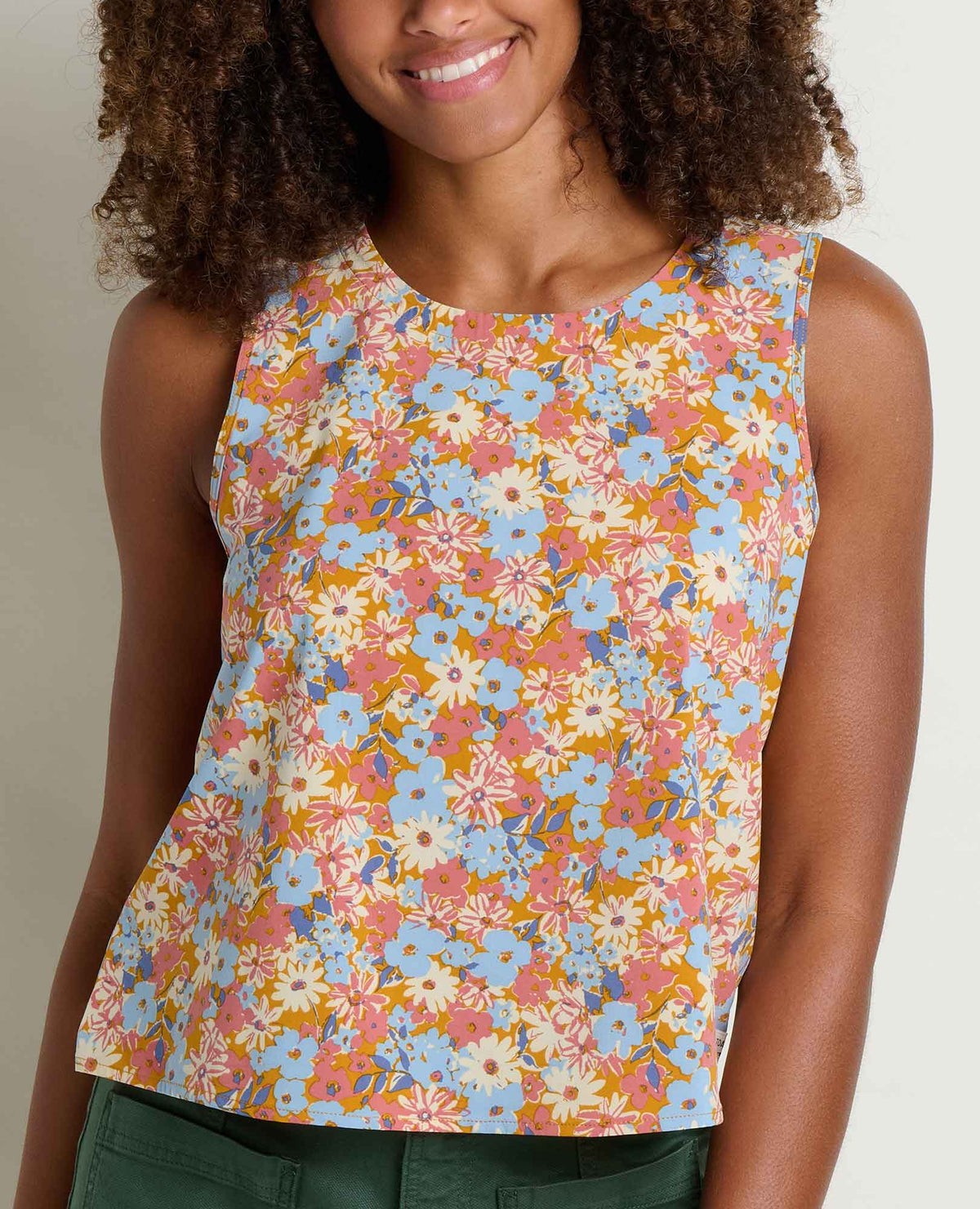 Sunkissed Button Back Tank - Lightweight Quick-Dry Travel Tank  | Toad&Co Women