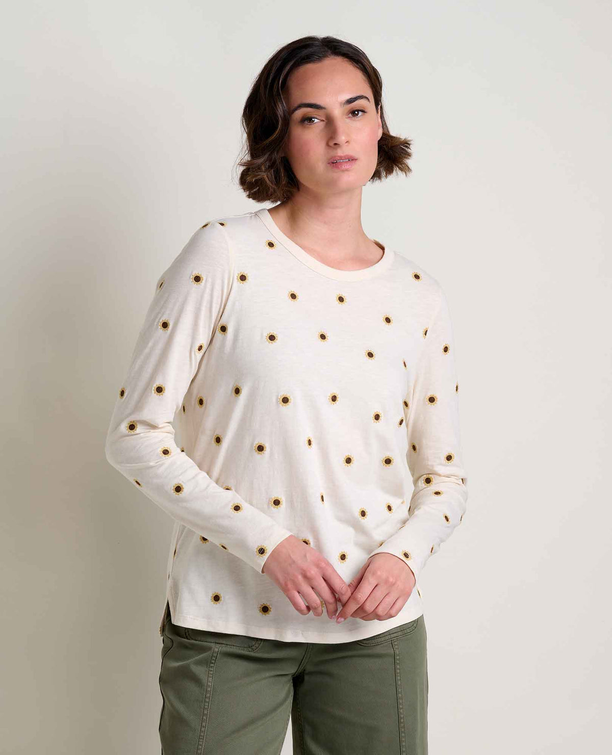 Women's Organic Cotton Crewneck Tee - Embroidered Details  | Toad&Co Women