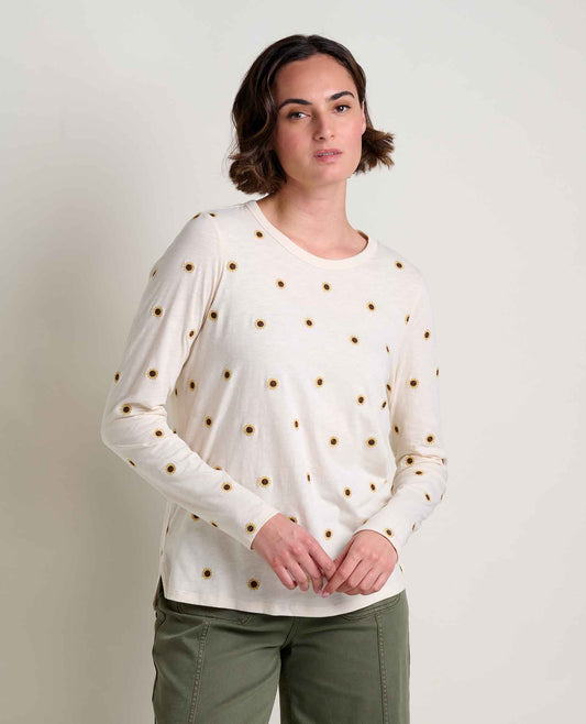 Women's Organic Cotton Crewneck Tee - Embroidered Details  | Toad&Co Women