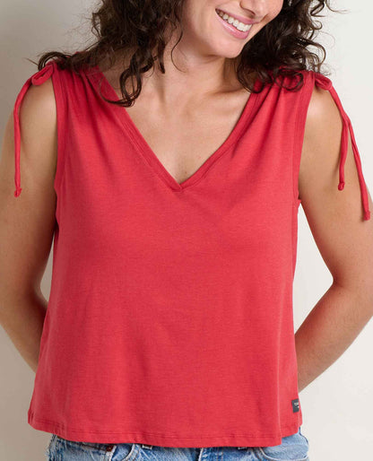 Anza Cinch V-Neck Tank Top - Organic Cotton  | Toad&Co Women