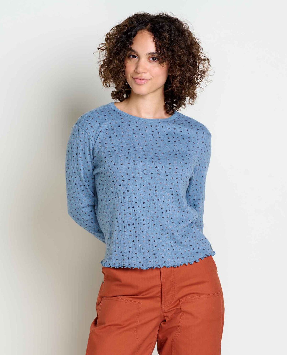 Foothill Pointelle Long Sleeve Crew  | Toad&Co Women