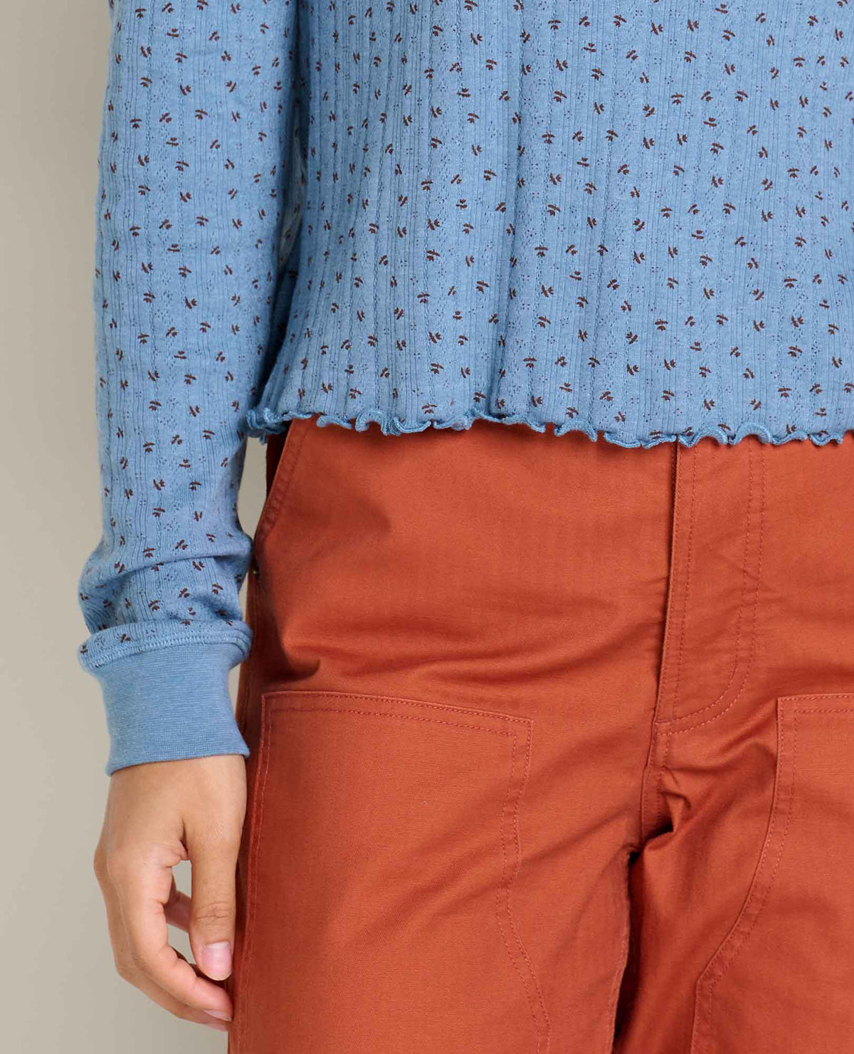 Foothill Pointelle Long Sleeve Crew  | Toad&Co Women