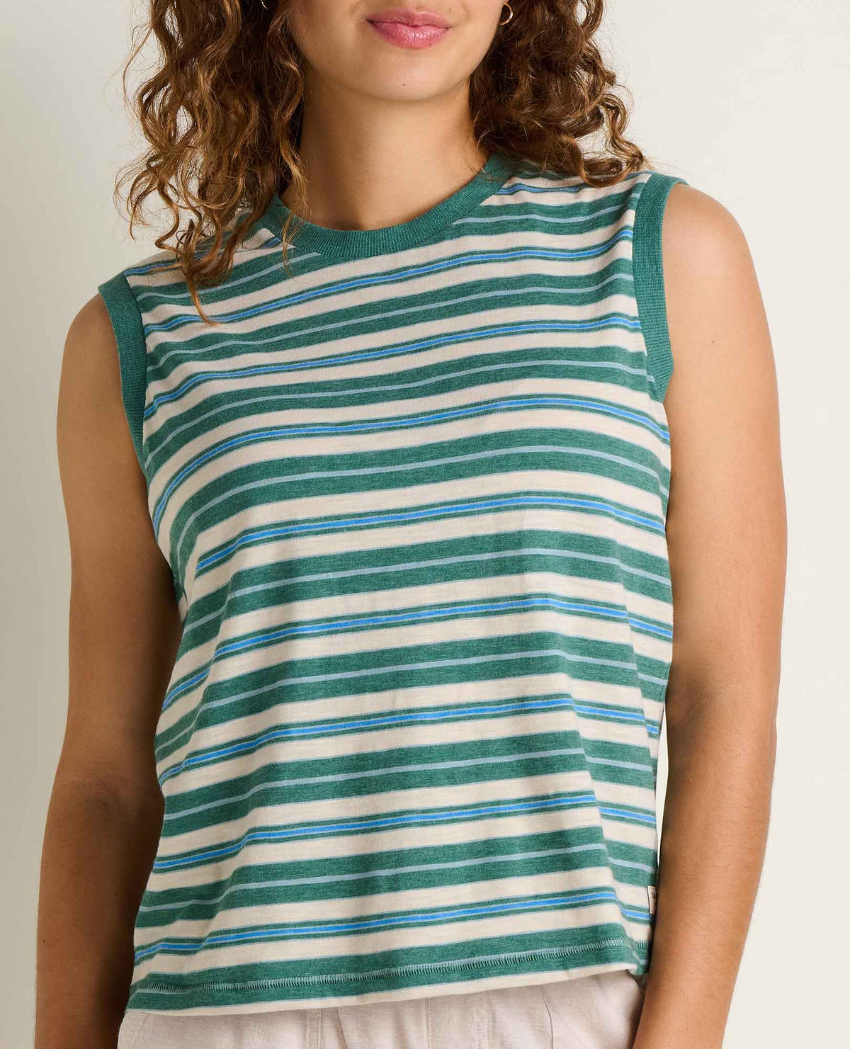 Boundless Jersey Tank - Eco-Friendly Water-Resistant Jersey Tank Palm Pattern | Toad&Co Women