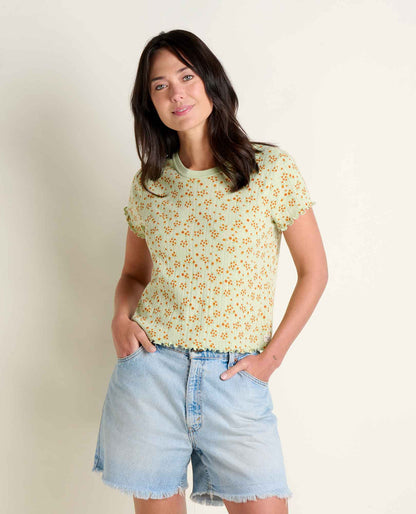 Foothill Cropped Baby Tee - Made from Recycled Materials by Toad&Co  | Toad&Co Women