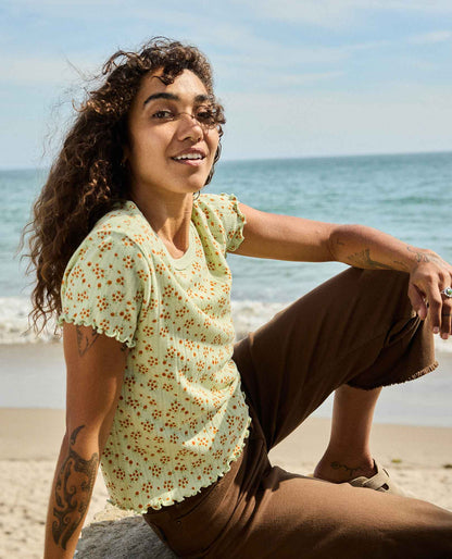Foothill Cropped Baby Tee - Made from Recycled Materials by Toad&Co  | Toad&Co Women