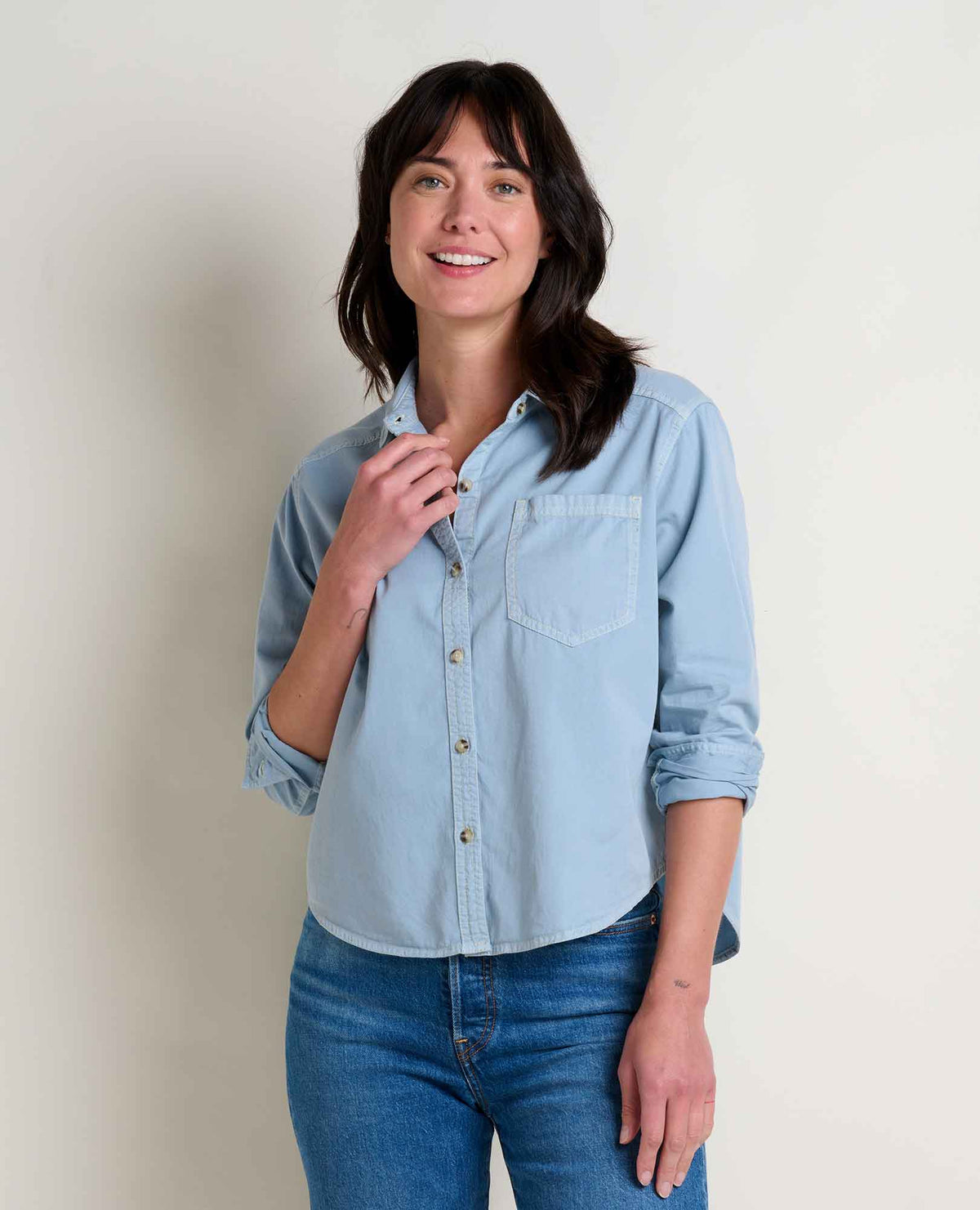 Arroyo Twill Boxy Organic Cotton Shirt  | Toad&Co Women