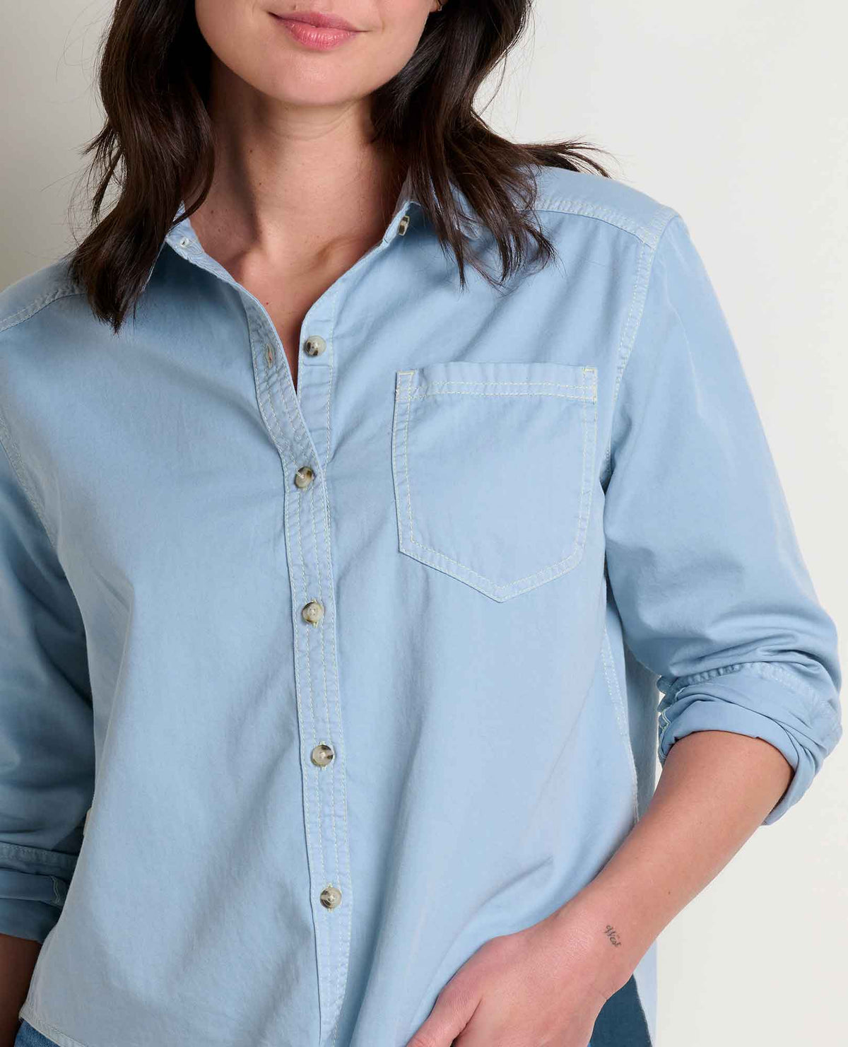 Arroyo Twill Boxy Organic Cotton Shirt  | Toad&Co Women