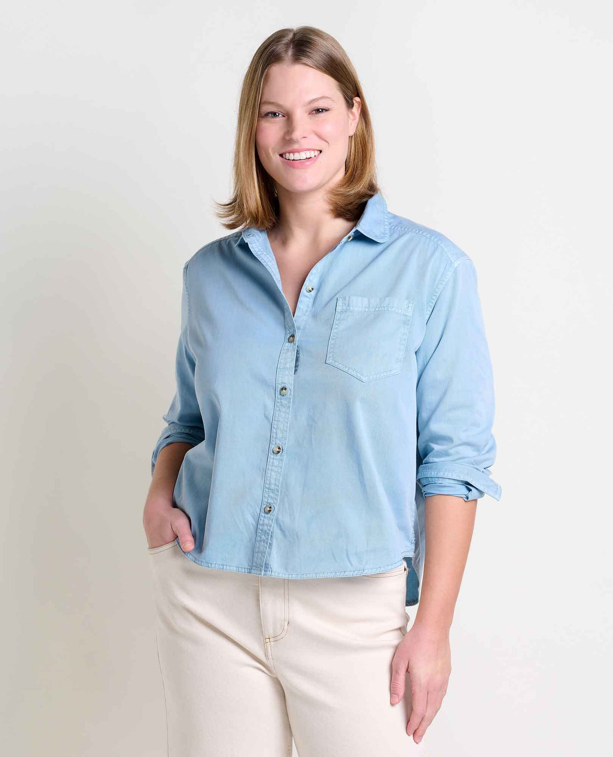 Arroyo Twill Boxy Organic Cotton Shirt  | Toad&Co Women