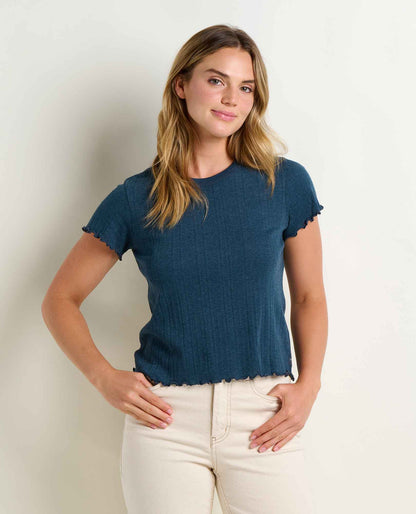Foothill Cropped Baby Tee - Made from Recycled Materials by Toad&Co  | Toad&Co Women