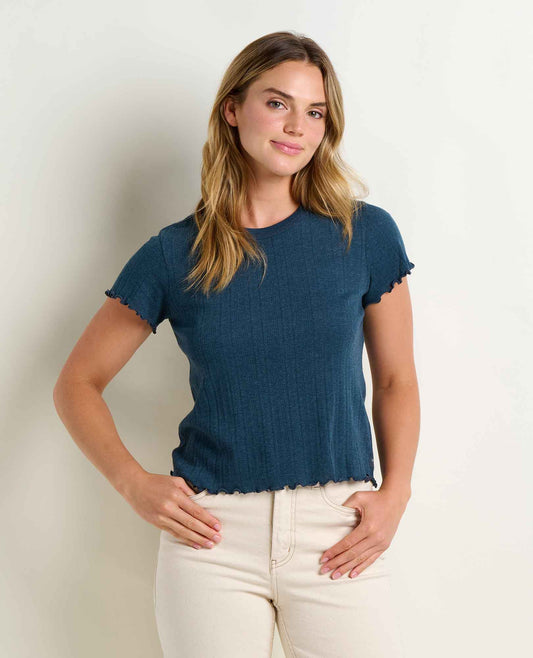 Foothill Cropped Baby Tee - Made from Recycled Materials by Toad&Co  | Toad&Co Women