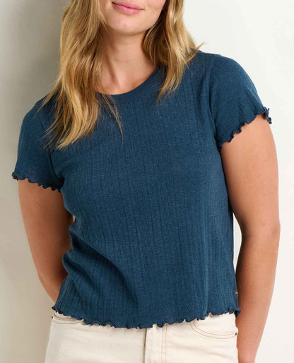 Foothill Cropped Baby Tee - Made from Recycled Materials by Toad&Co  | Toad&Co Women