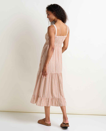 Taj Hemp Tiered Midi Dress - Better than Linen  | Toad&Co Women