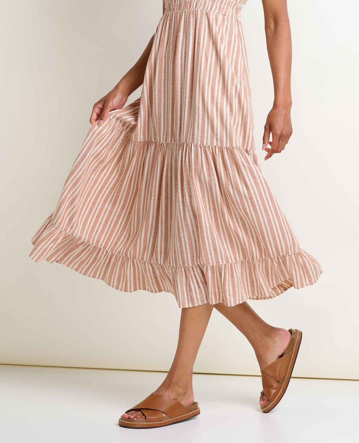 Taj Hemp Tiered Midi Dress - Better than Linen  | Toad&Co Women