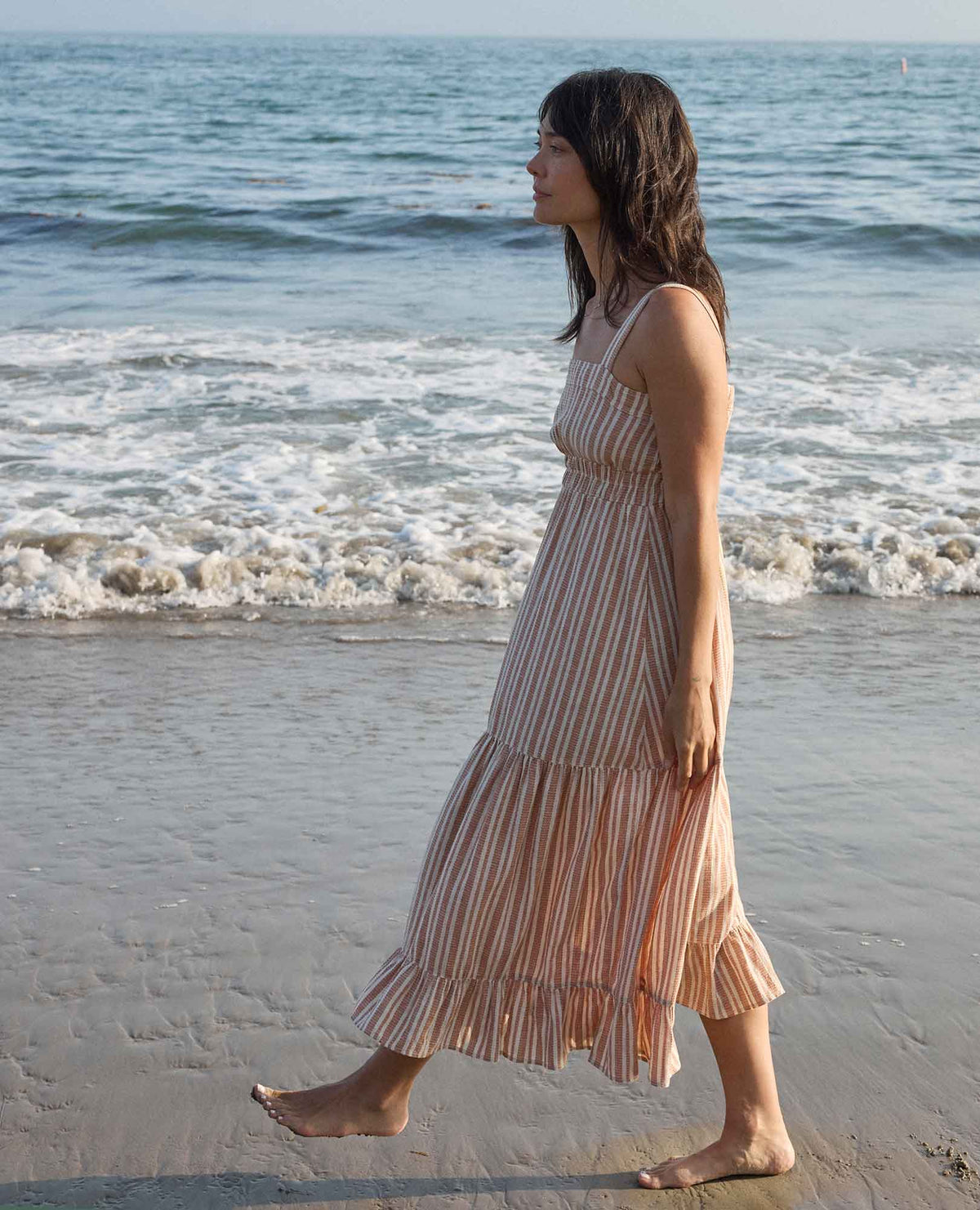 Taj Hemp Tiered Midi Dress - Better than Linen  | Toad&Co Women
