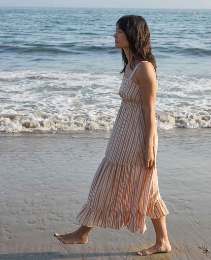 Taj Hemp Tiered Midi Dress - Better than Linen  | Toad&Co Women