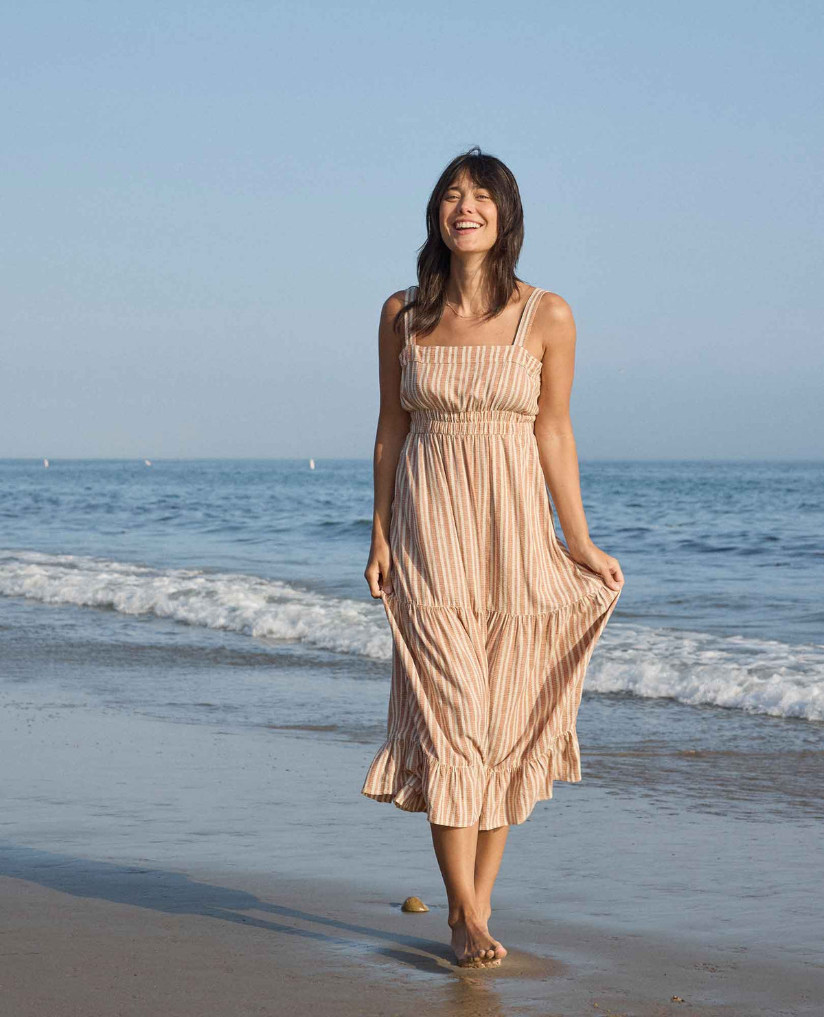 Taj Hemp Tiered Midi Dress - Better than Linen  | Toad&Co Women