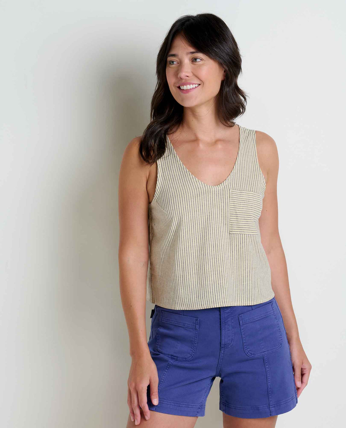 Taj Hemp Button Back Tank Top - Better than Linen  | Toad&Co Women