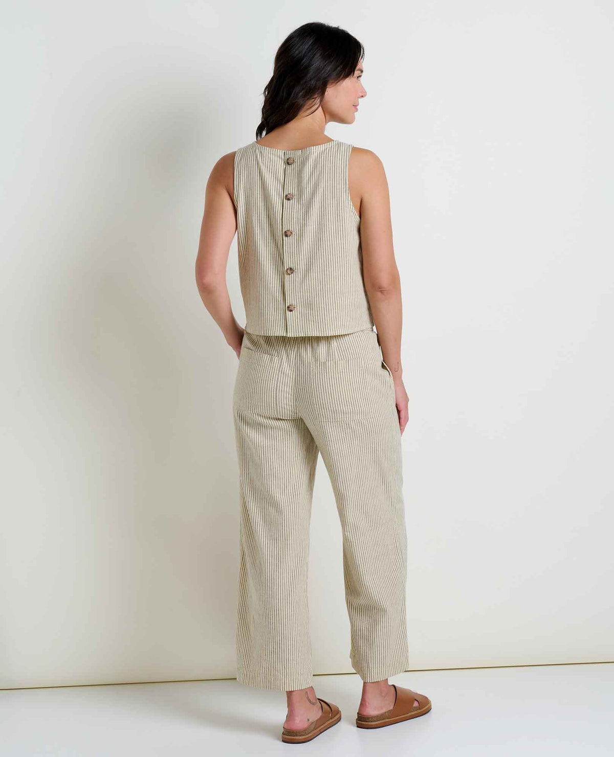 Taj Hemp Button Back Tank Top - Better than Linen  | Toad&Co Women