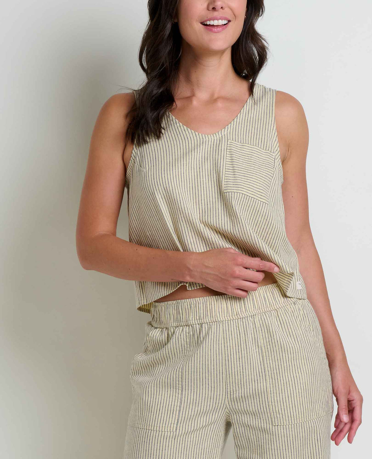 Taj Hemp Button Back Tank Top - Better than Linen  | Toad&Co Women