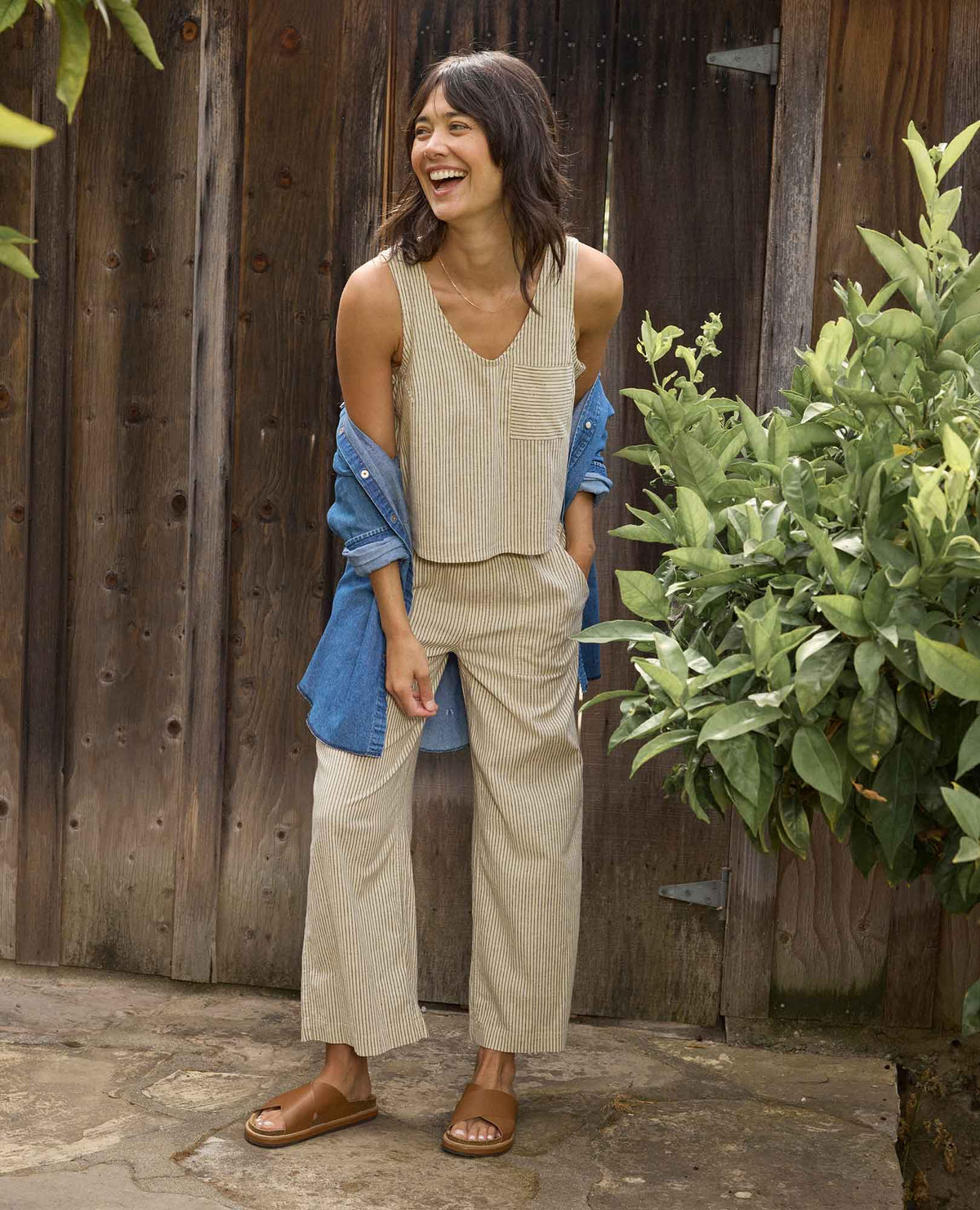 Taj Hemp Button Back Tank Top - Better than Linen  | Toad&Co Women