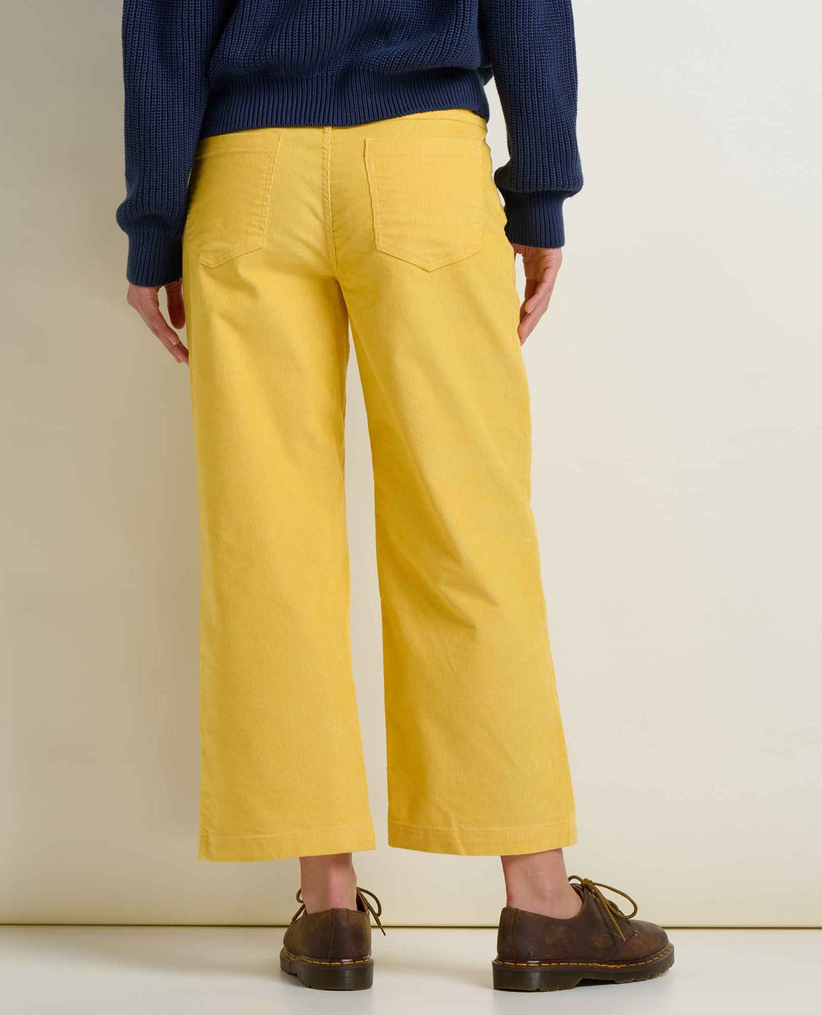 Women's Corduroy Wide Leg Crop Pant Chamomile | Toad&Co Women