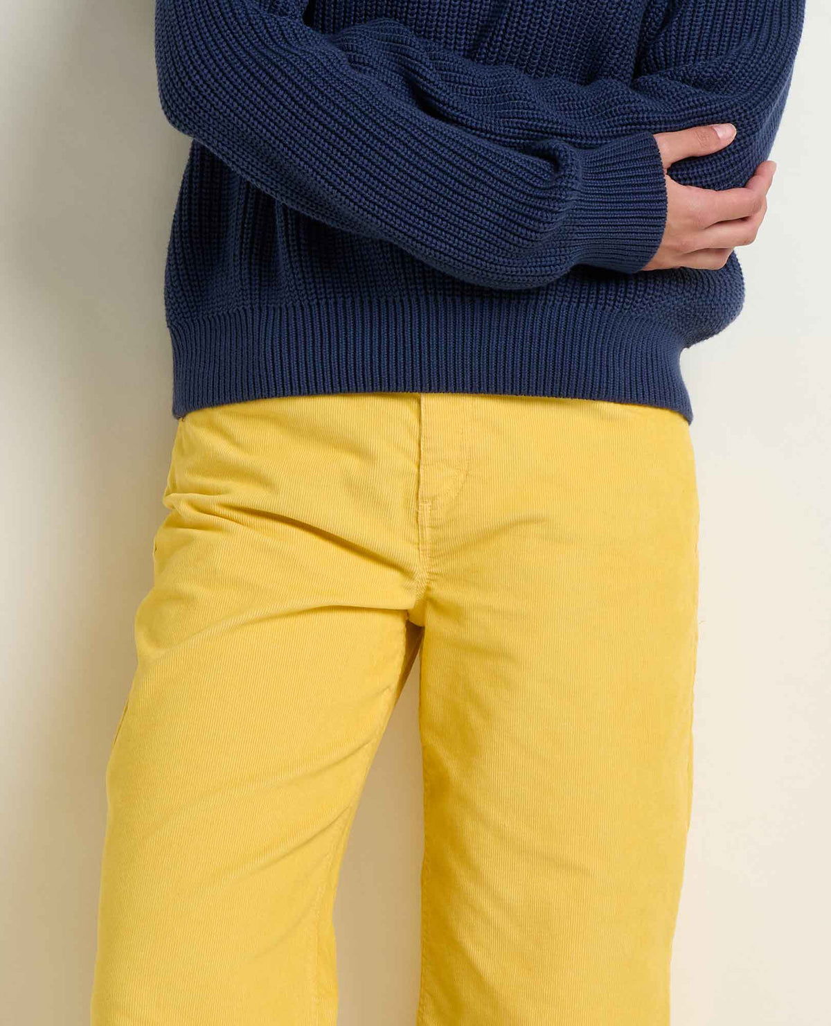 Women's Corduroy Wide Leg Crop Pant Chamomile | Toad&Co Women
