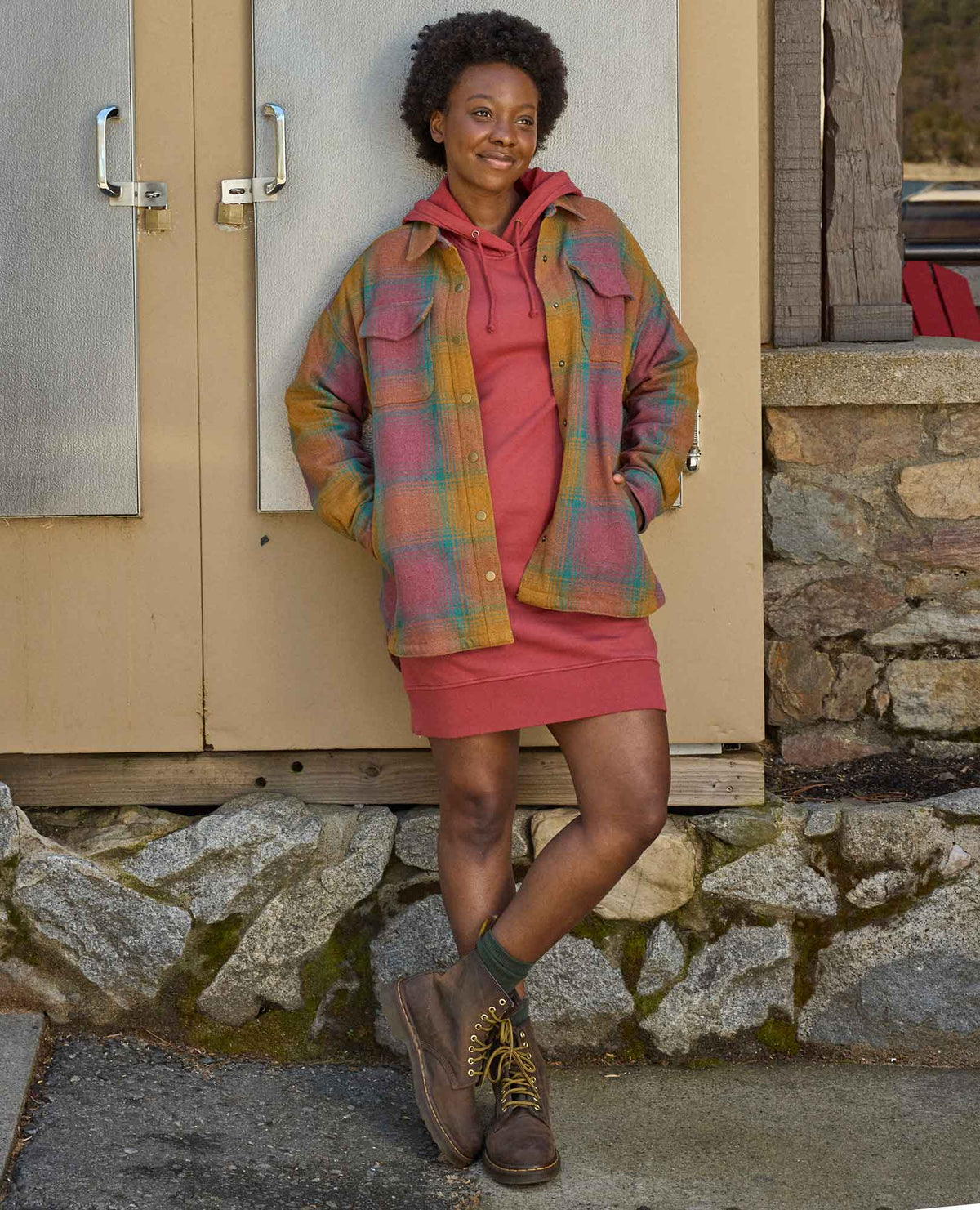 Hemp Daybreaker Hooded Sweatshirt Dress  | Toad&Co Women