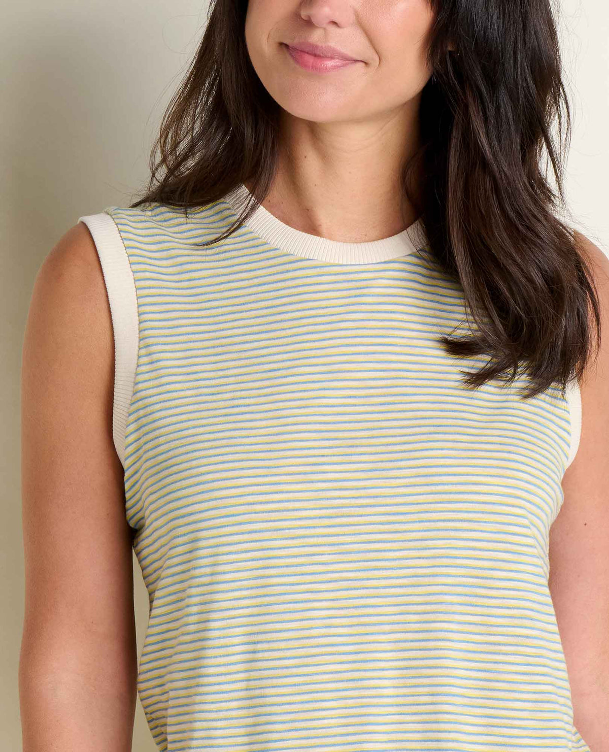 Boundless Jersey Tank - Eco-Friendly Water-Resistant Jersey Tank Almond Pattern | Toad&Co Women