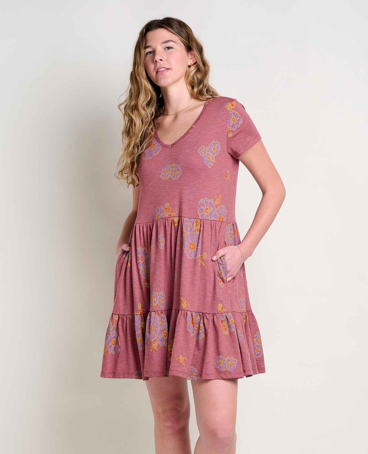 Marley Tiered Short Sleeve T-Shirt Dress  | Toad&Co Women