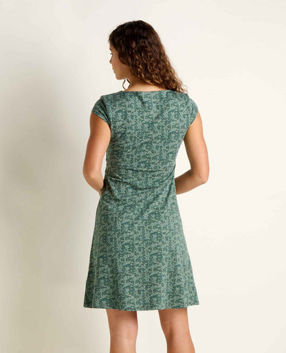 Women's Rosemarie Dress - by Toad&Co Cilantro Print | Toad&Co Women