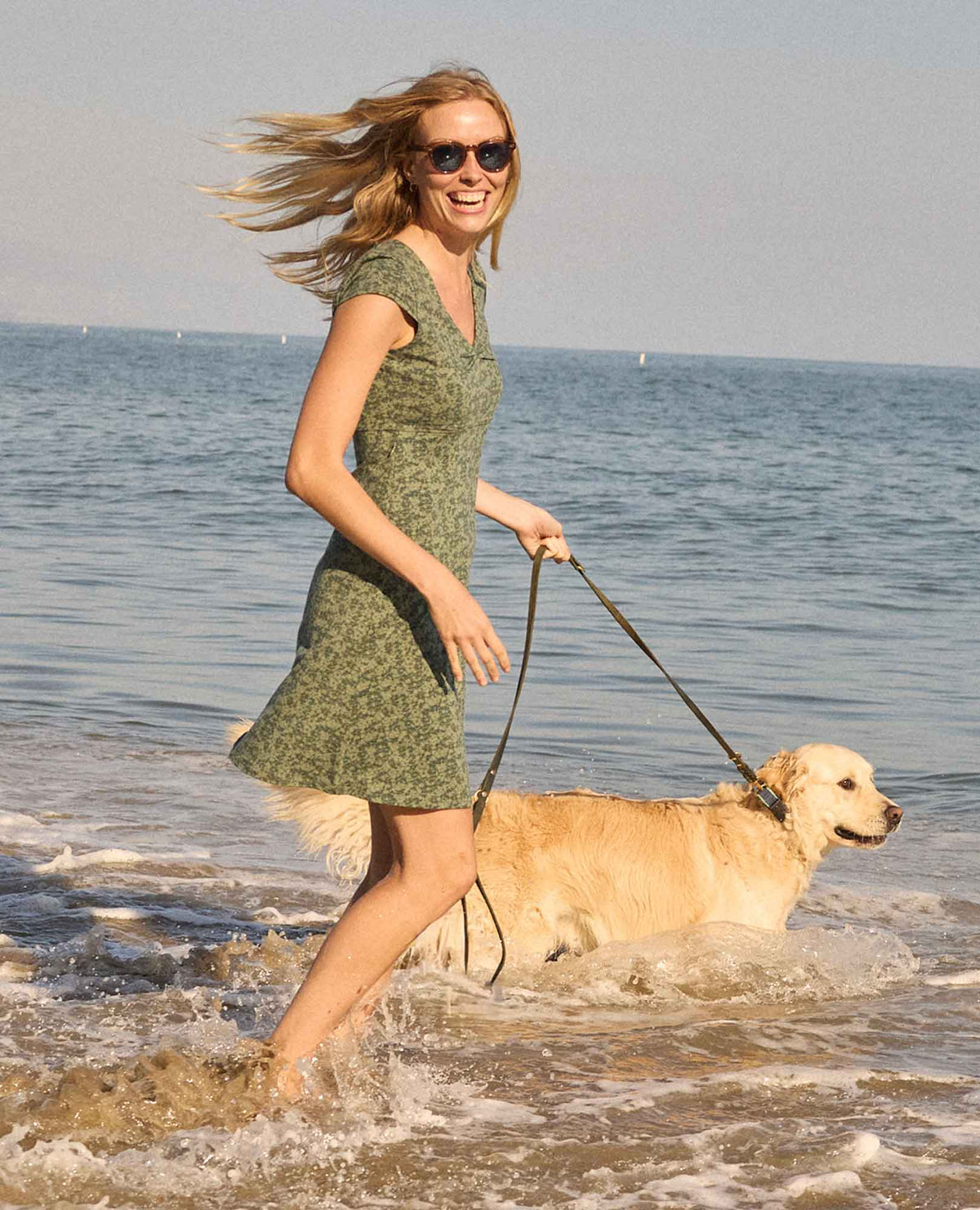 Women's Rosemarie Dress - by Toad&Co Cilantro Print | Toad&Co Women