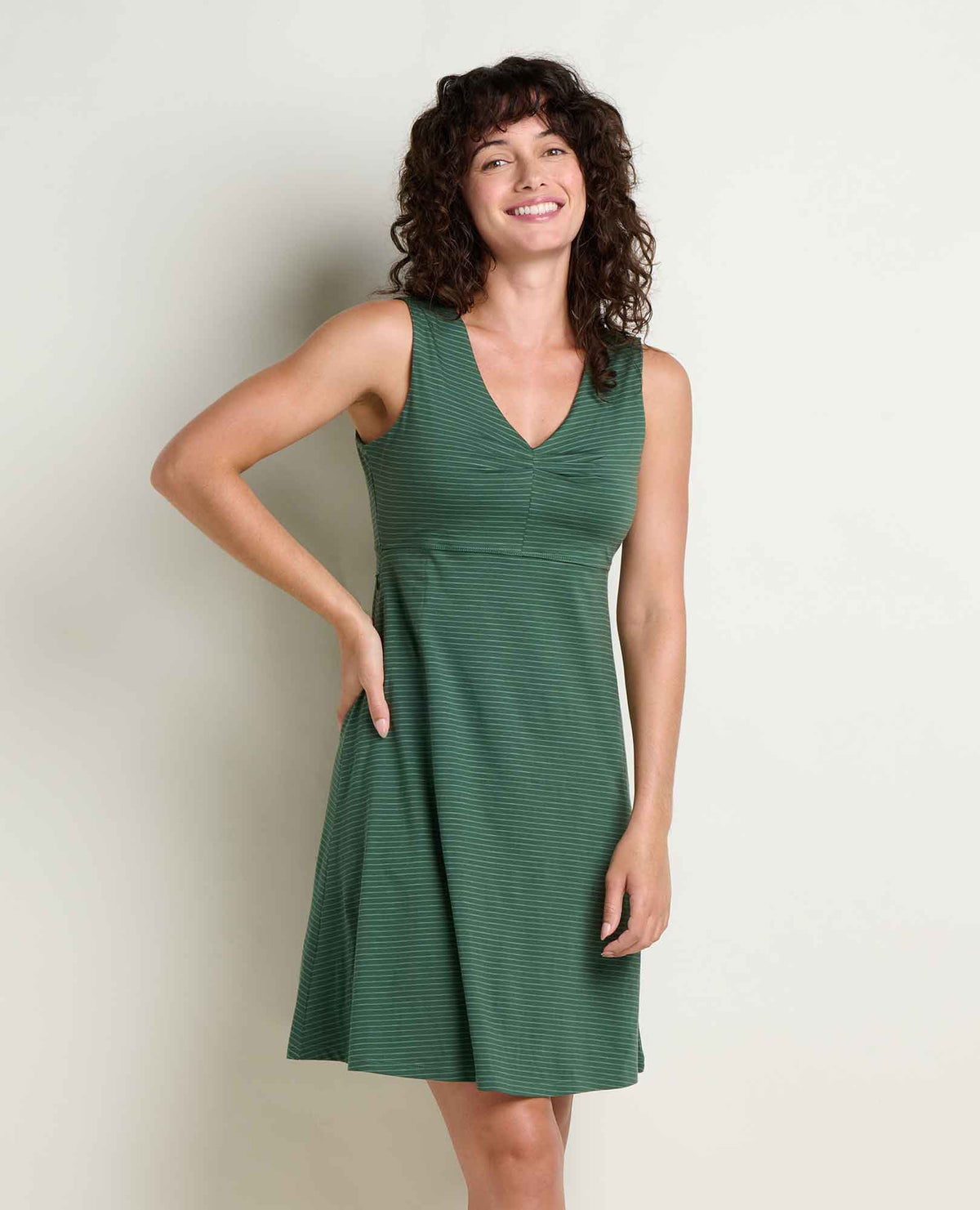 Women's Rosemarie Sleeveless Dress - by Toad&Co Cilantro Pattern | Toad&Co Women