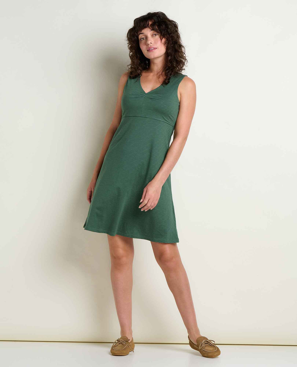 Women's Rosemarie Sleeveless Dress - by Toad&Co Cilantro Pattern | Toad&Co Women