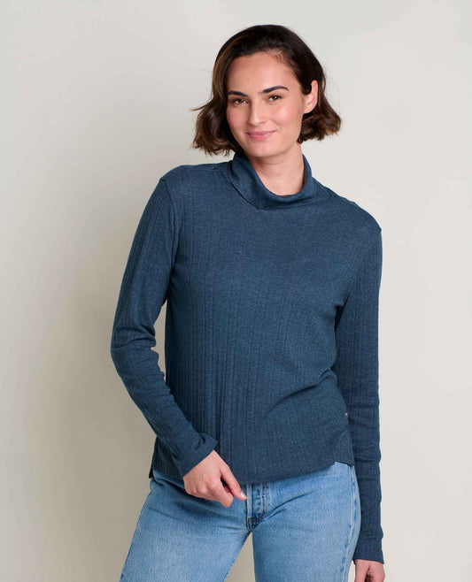 Foothill Pointelle Long Sleeve Turtleneck  | Toad&Co Women