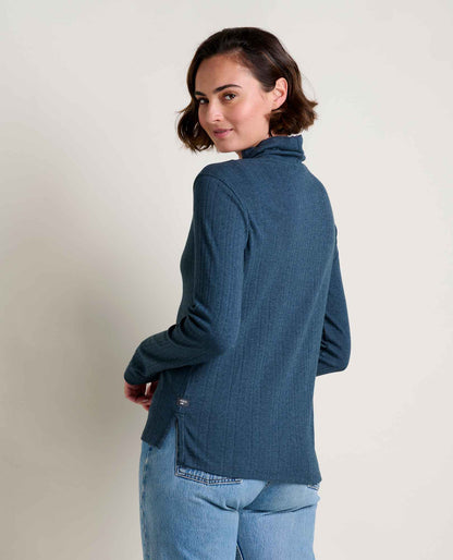 Foothill Pointelle Long Sleeve Turtleneck  | Toad&Co Women