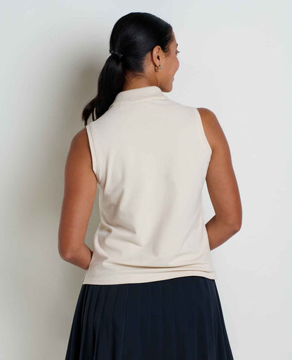 Yerba Organic Cotton Sleeveless Activewear Polo  | Toad&Co Women