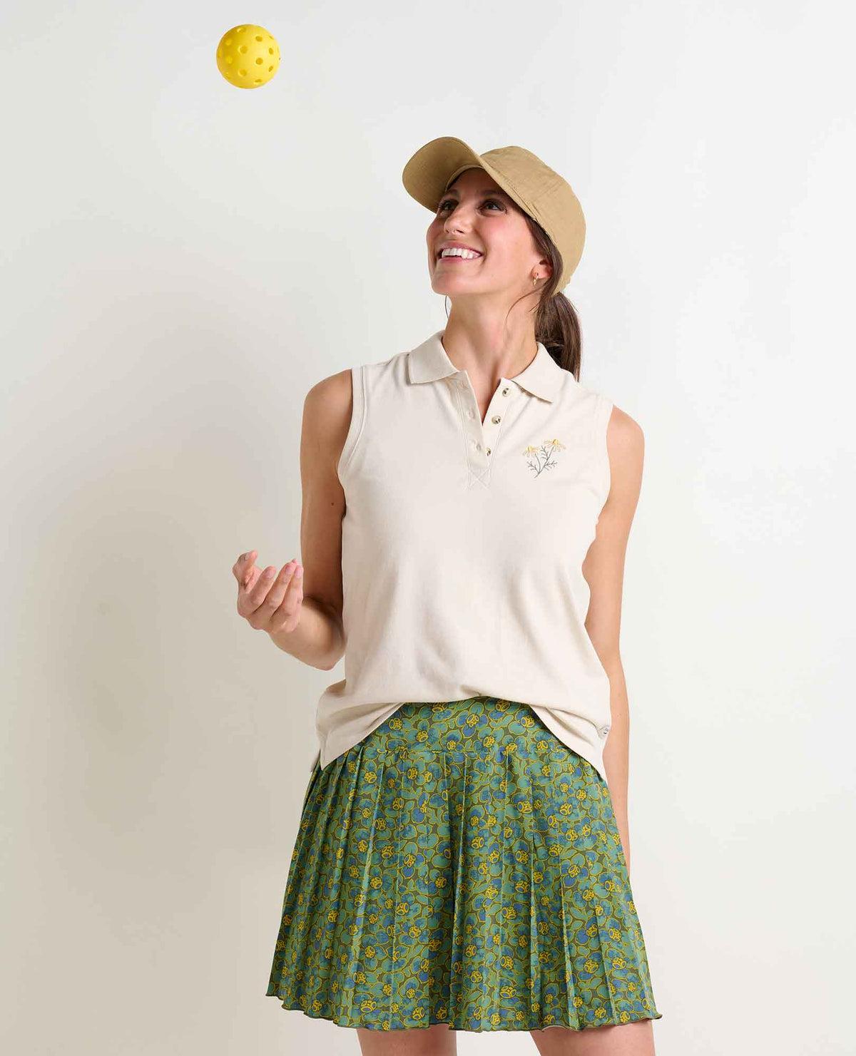 Yerba Organic Cotton Sleeveless Activewear Polo  | Toad&Co Women
