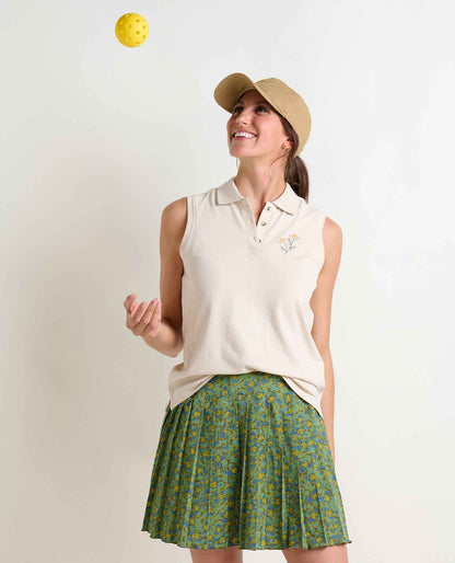 Yerba Organic Cotton Sleeveless Activewear Polo  | Toad&Co Women