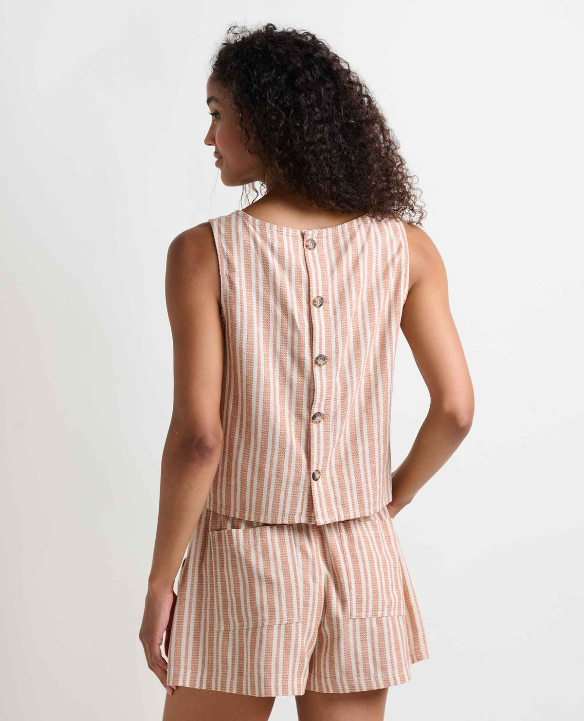 Taj Hemp Button Back Tank Top - Better than Linen  | Toad&Co Women