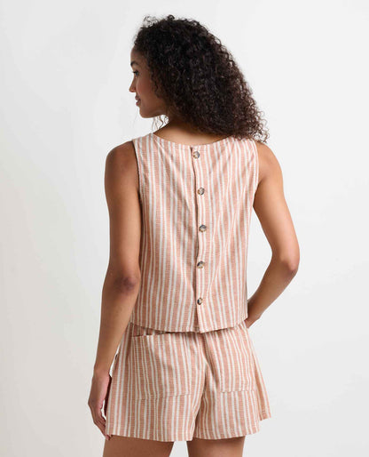 Taj Hemp Button Back Tank Top - Better than Linen  | Toad&Co Women
