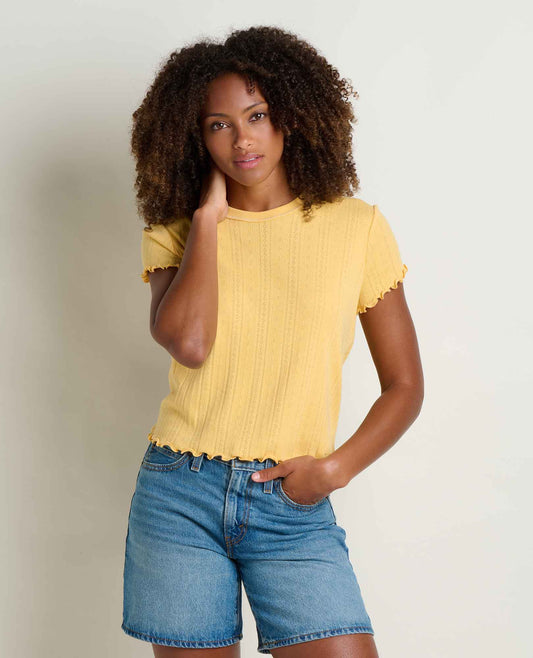 Foothill Cropped Baby Tee - Made from Recycled Materials by Toad&Co  | Toad&Co Women