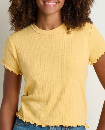 Foothill Cropped Baby Tee - Made from Recycled Materials by Toad&Co  | Toad&Co Women