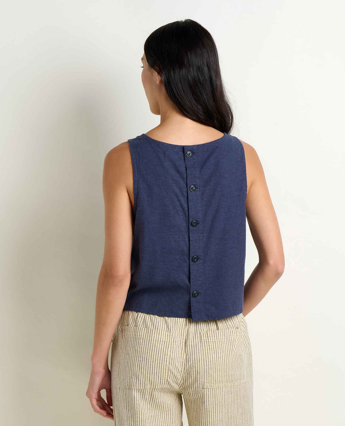 Taj Hemp Button Back Tank Top - Better than Linen  | Toad&Co Women