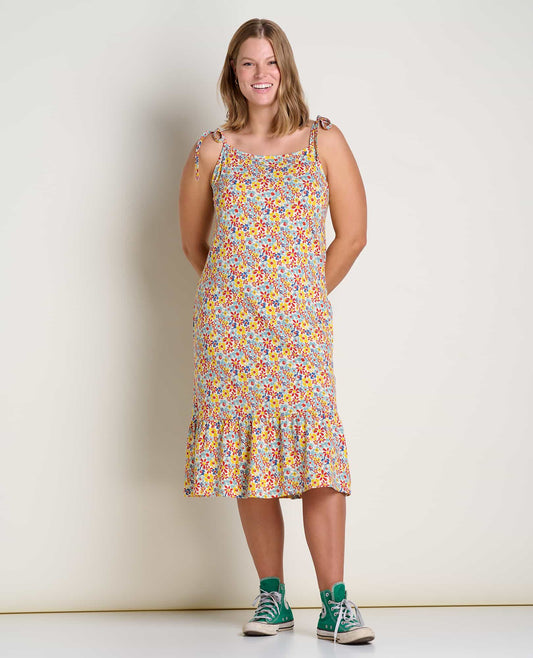 Dandelion Organic Cotton Midi Dress - by Toad&Co  | Toad&Co Women