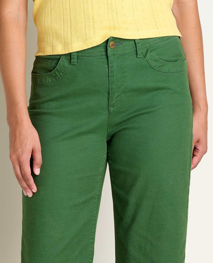 Earthworks Wide Leg Organic Cotton Crop Pant Pasture | Toad&Co Women