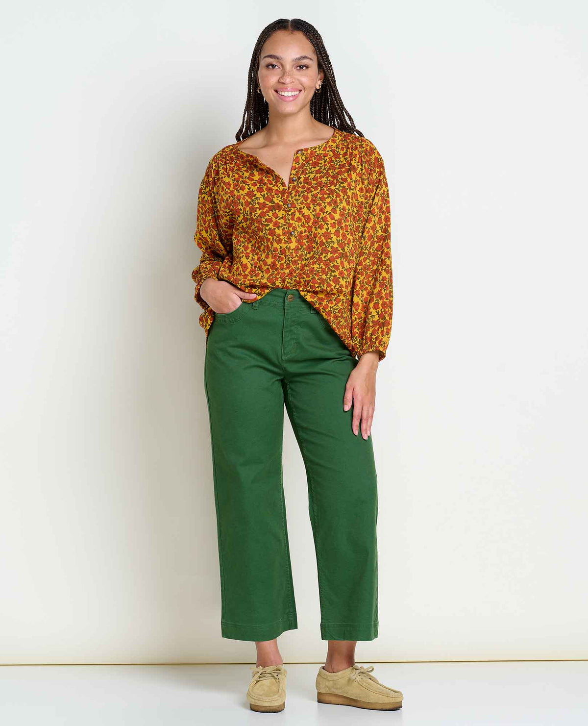 Manzana Long Sleeve Peasant Top  | Toad&Co Women