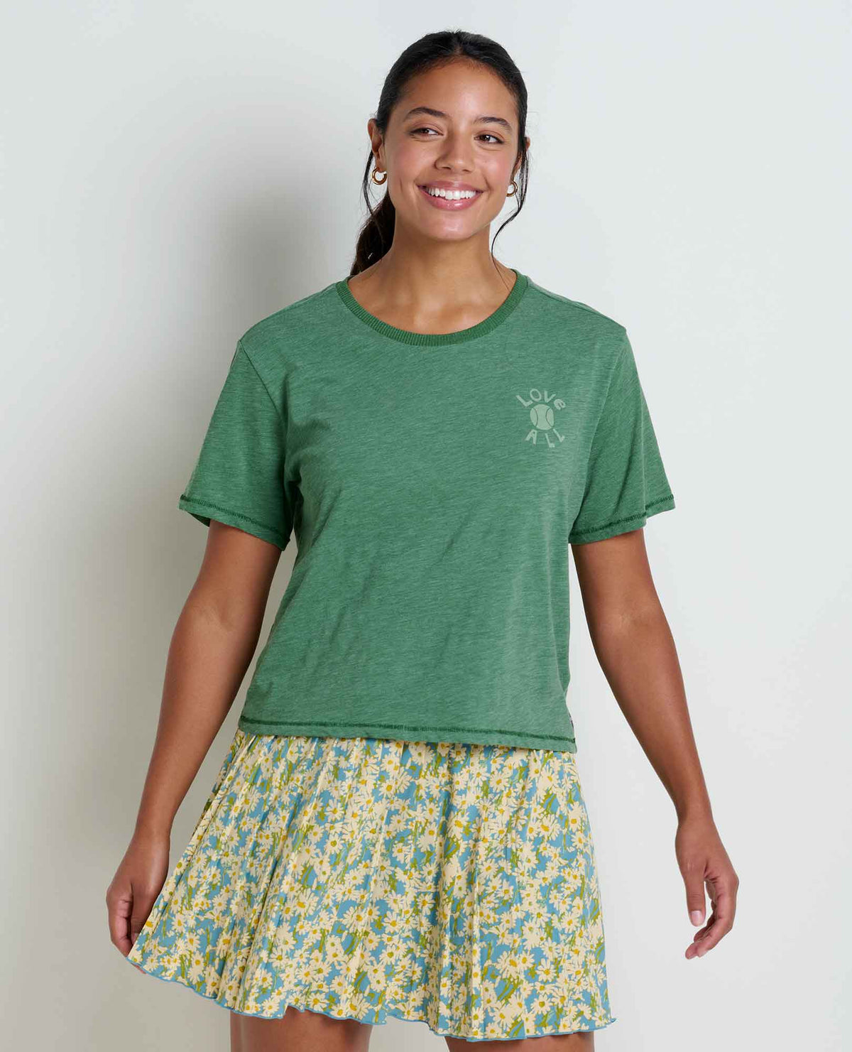 Women's Boundless Organic Cotton & Recycled Poly Blend Tee Pasture Love All | Toad&Co Women