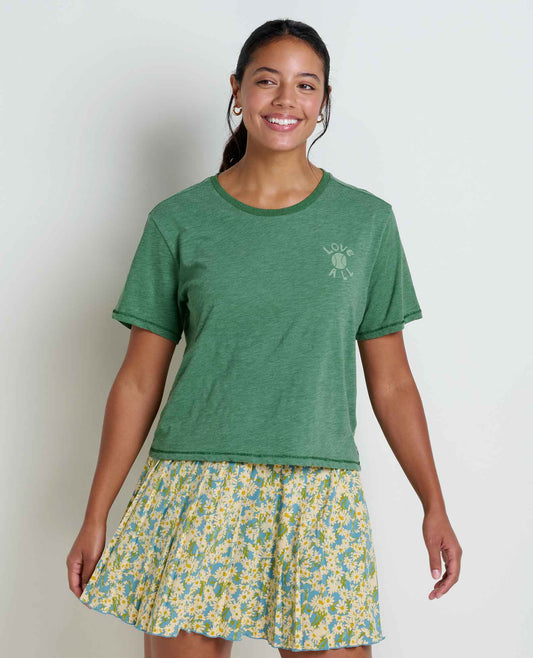 Women's Boundless Organic Cotton & Recycled Poly Blend Tee Pasture Love All | Toad&Co Women