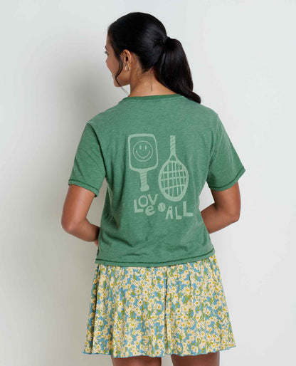 Women's Boundless Organic Cotton & Recycled Poly Blend Tee Pasture Love All | Toad&Co Women