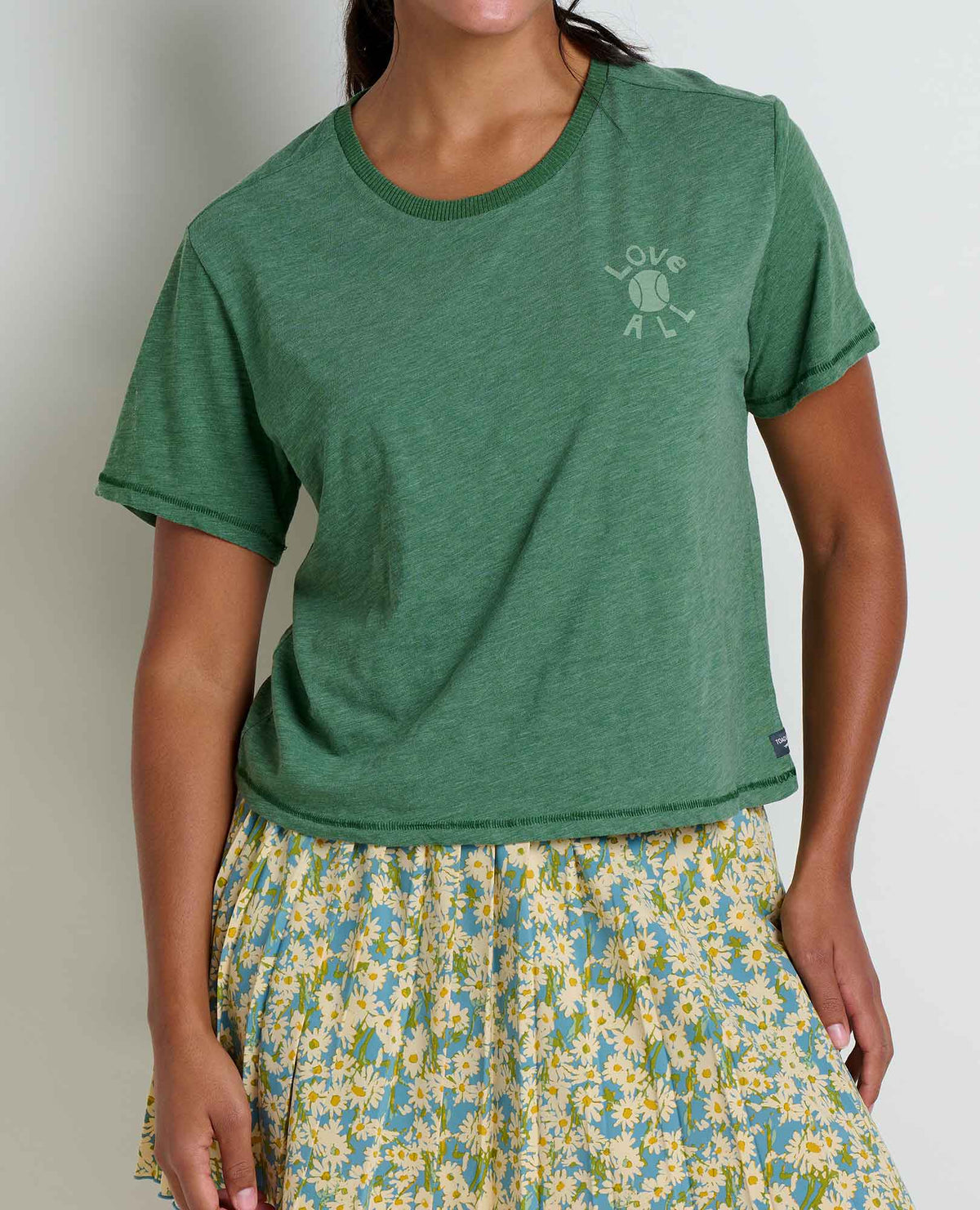 Women's Boundless Organic Cotton & Recycled Poly Blend Tee Pasture Love All | Toad&Co Women